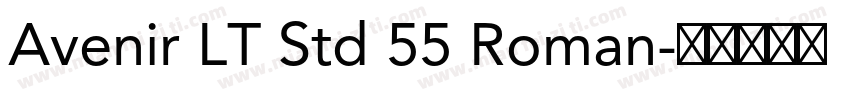 Avenir LT Std 55 Roman字体转换
